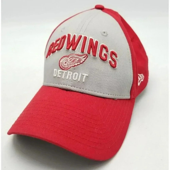 Detroit Red Wings Red / Gray Colorblock NHL New Era 9Forty Snapback Hat OSFA - Picture 1 of 8